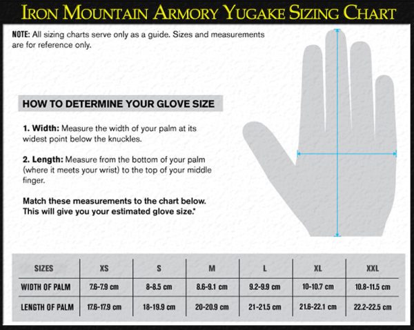 Yugake Gloves Sizing Option