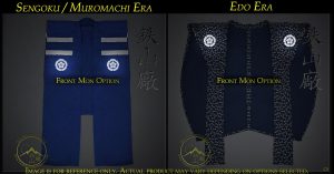 Kataginu / Kamishimo (Samurai Vest) Era Front Mon Kamon Options